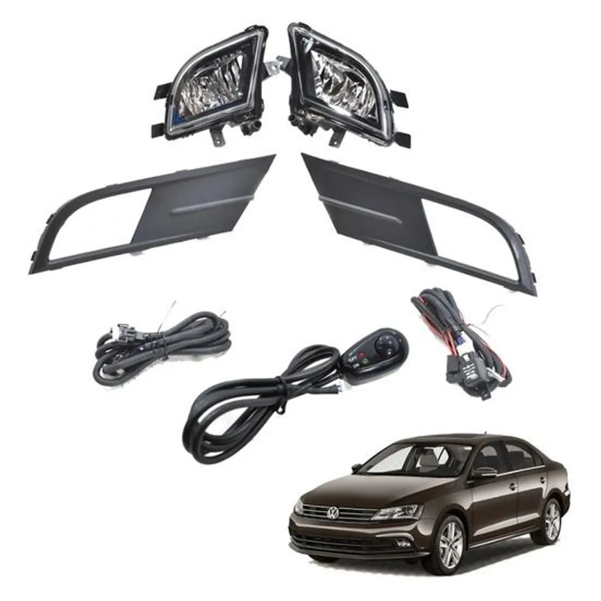 GENERICO - FAROS NEBLINEROS VOLKSWAGEN JETTA 2015 2016 2017 2018.