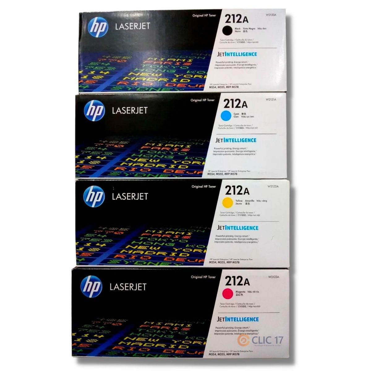 HP - Kit Toner HP 212A Cyan Magenta Amarillo Negro - Pack