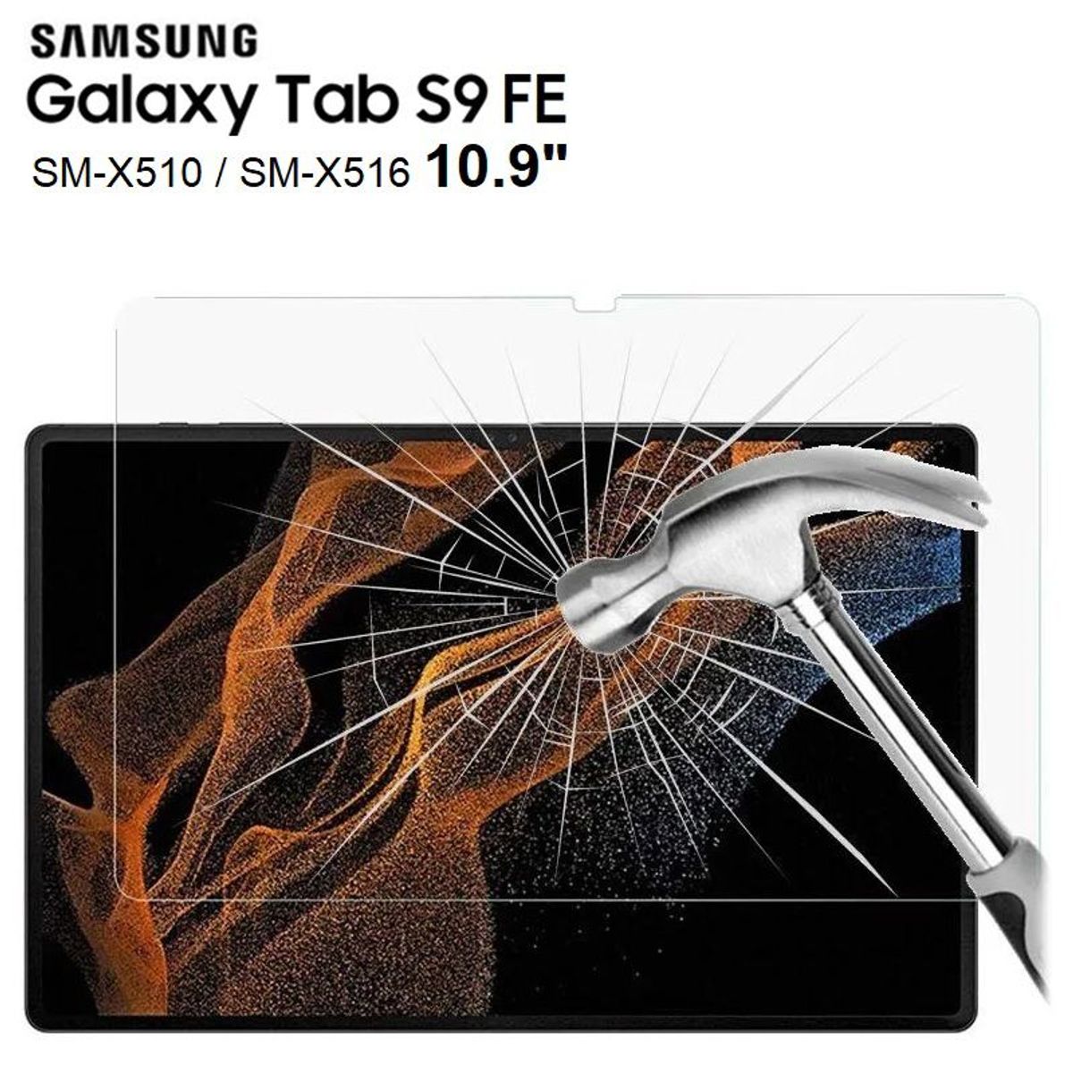 GENERICO - Mica de Vidrio Protector para Samsung Tab S9 FE 10.9 SM-X510 SM-X516B