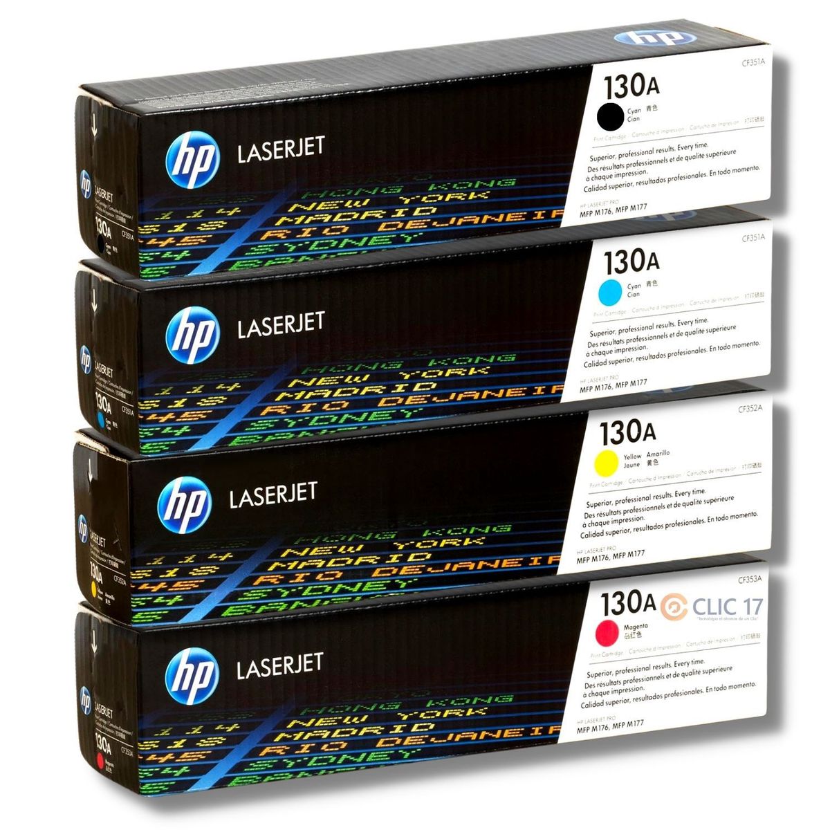 HP - Kit Toner HP 130A Cyan Magenta Amarillo Negro - Pack