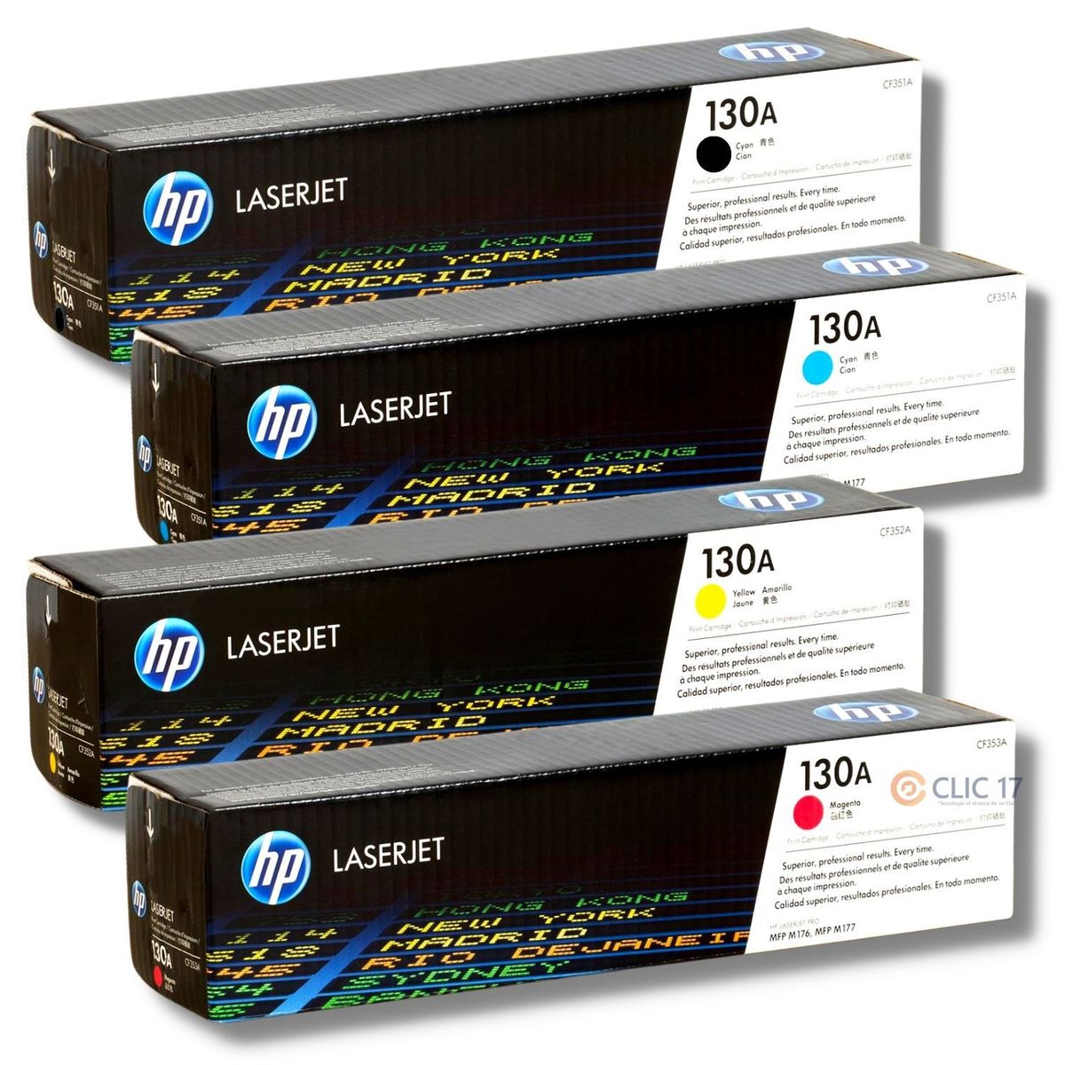 HP - Kit Toner HP 130A Cyan Magenta Amarillo Negro - Pack
