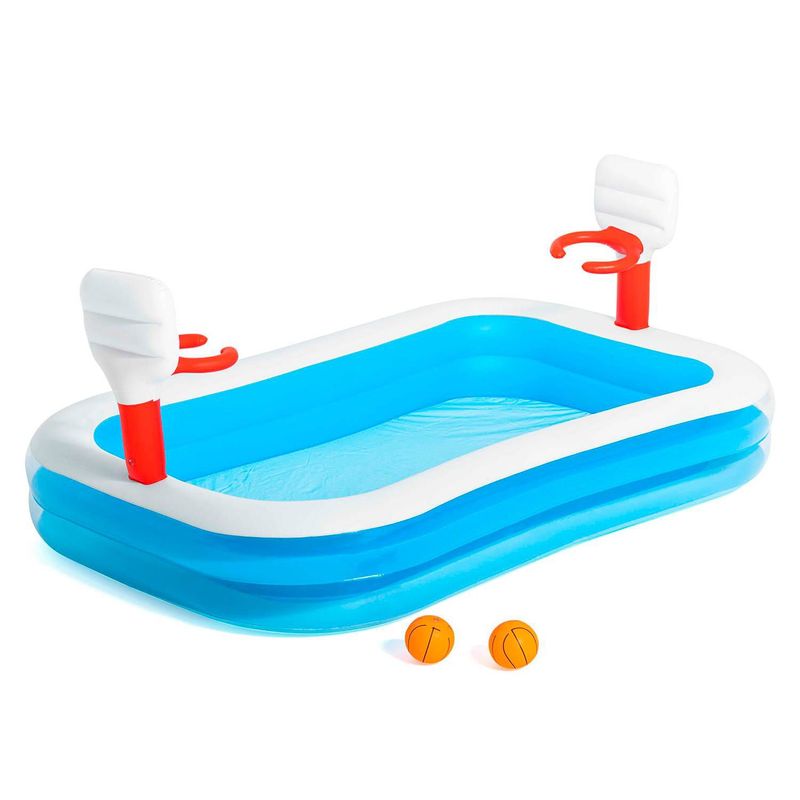BESTWAY - PISCINA INFLABLE CON JUEGO DE BASQUET - BESTWAY