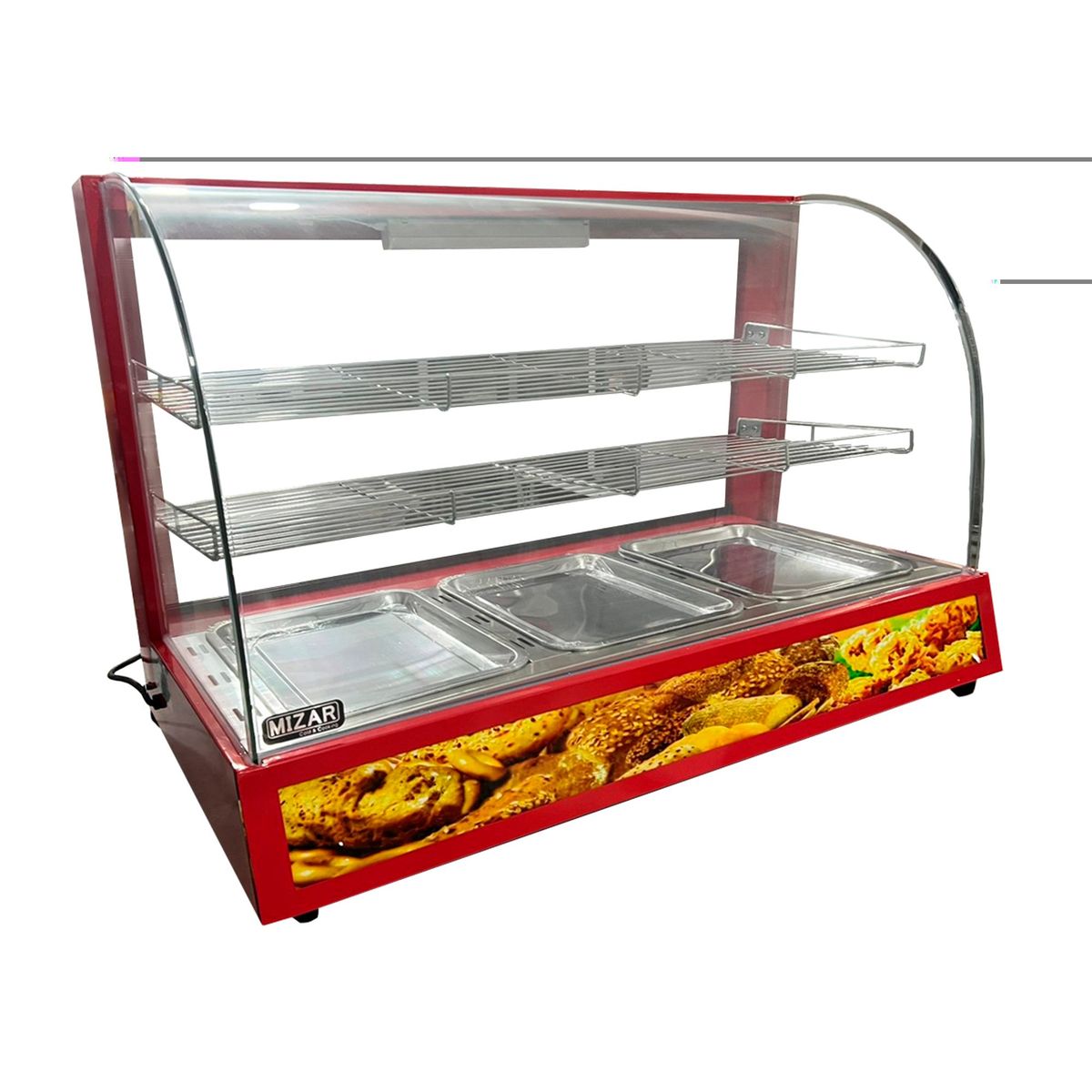 MIZAR COLD & COOKING - Vitrina Caliente De Exhibición Eléctrica - HW-3P
