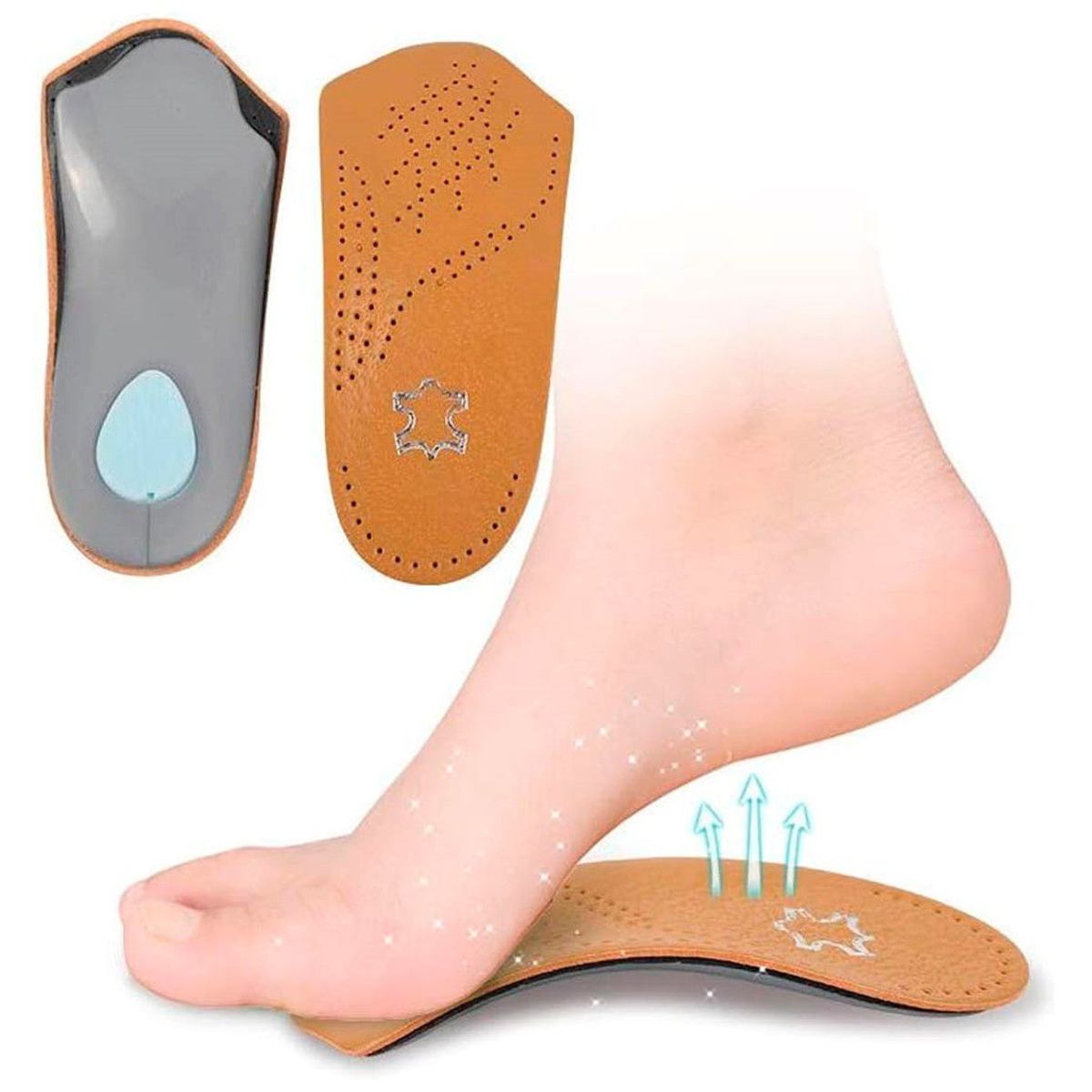 GENERICO - Insertos ortopédicos de cuero 3/4