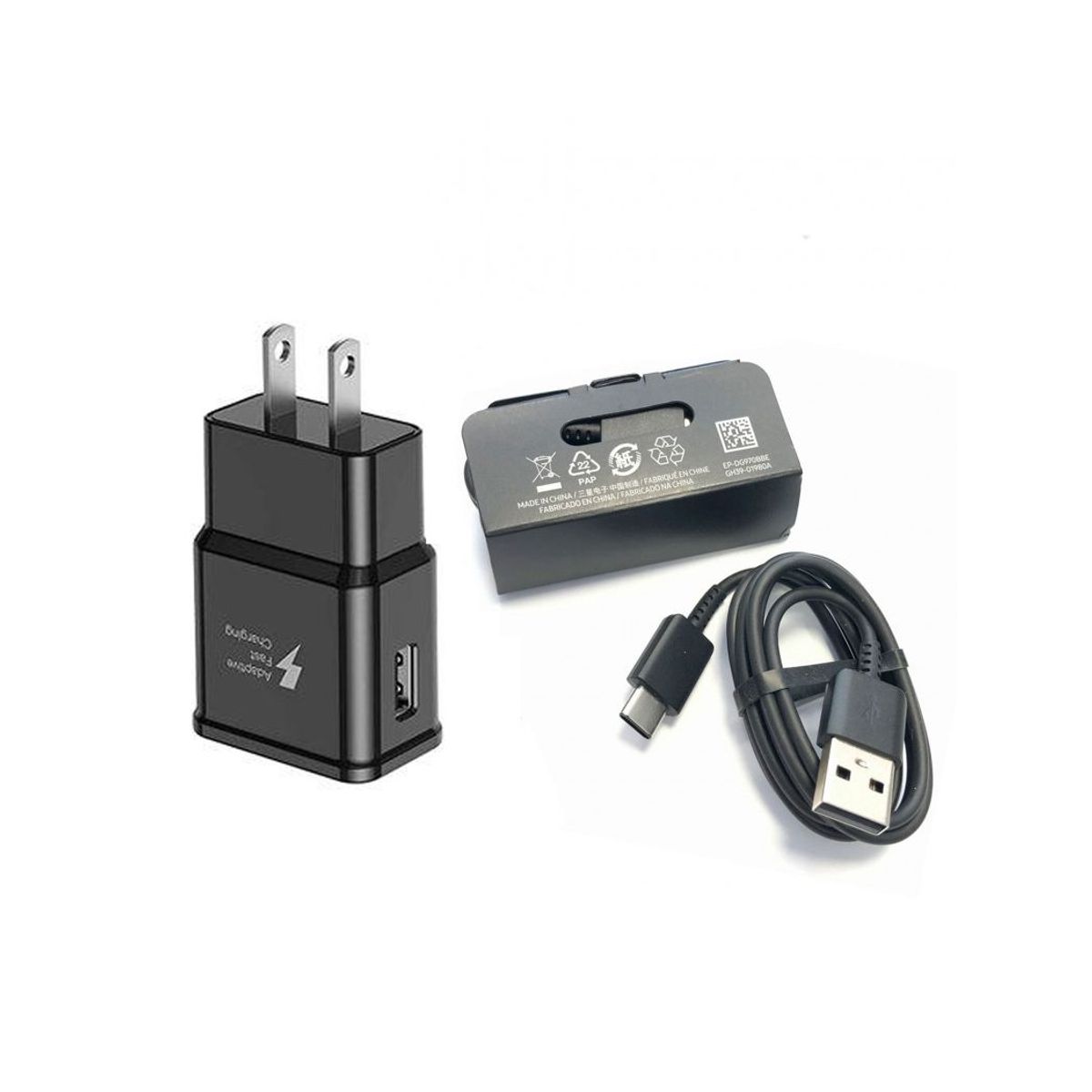 SAMSUNG - Cargador Samsung 15W Fast Charger 20A Cable Tipo-C - Negro