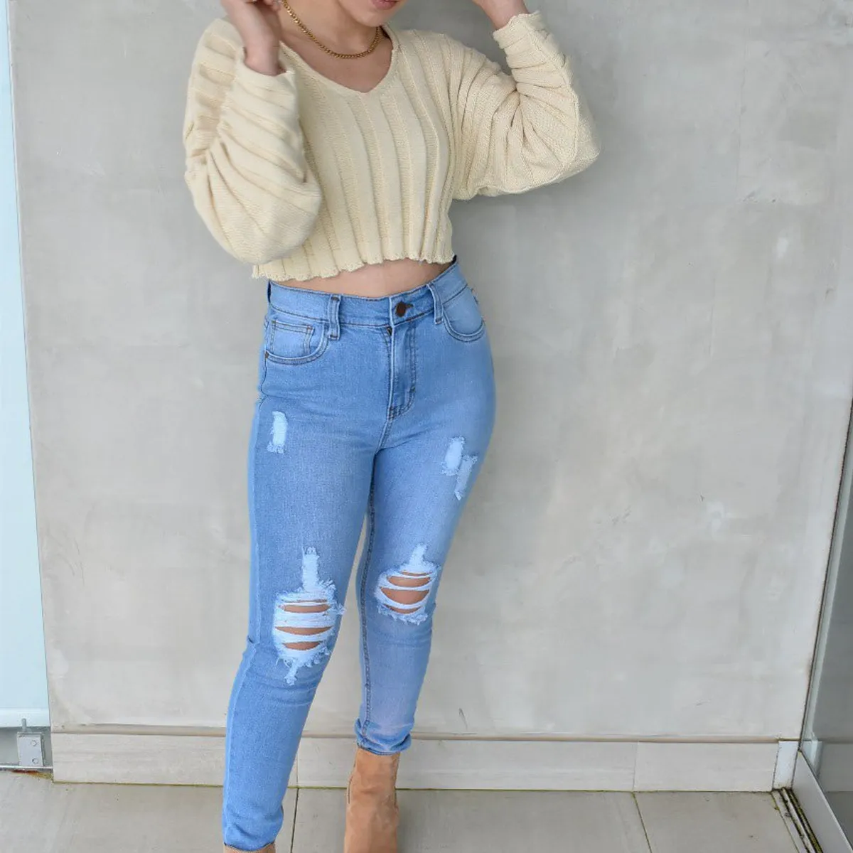 AMA OUTFITTERS - PANTALON JEAN LUCIANA