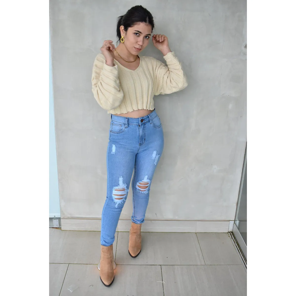 AMA OUTFITTERS - PANTALON JEAN LUCIANA