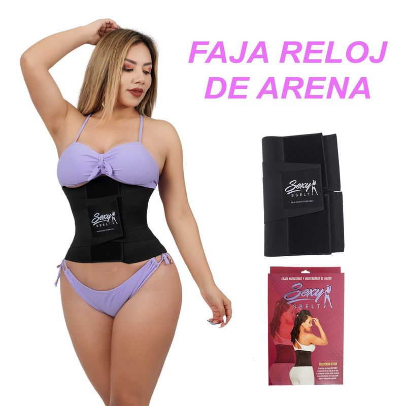 GENERICO - Faja Reloj de Arena 5 Varillas Reduce Medidas