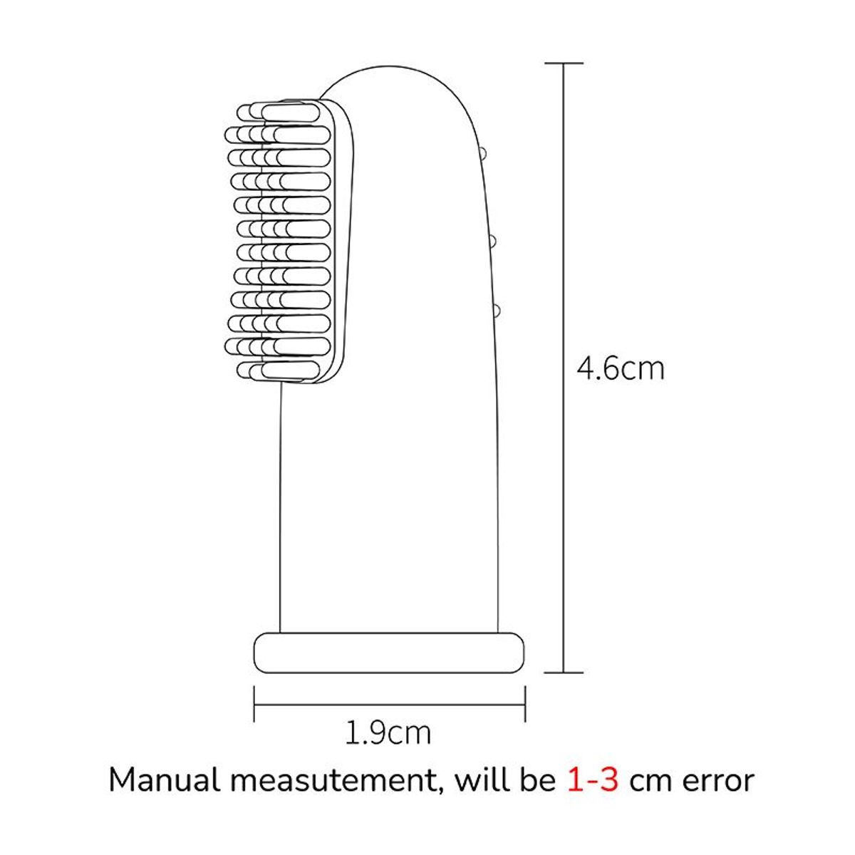 LUCALAND - Cepillo de dientes de silicona para bebé sin BPA