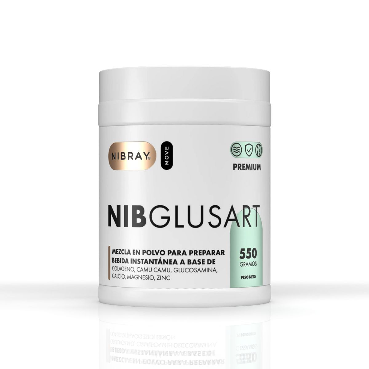 NIBRAY - Colageno Hidrolizado con Glucosamina Pack 6 Potes NibGlusart Premium