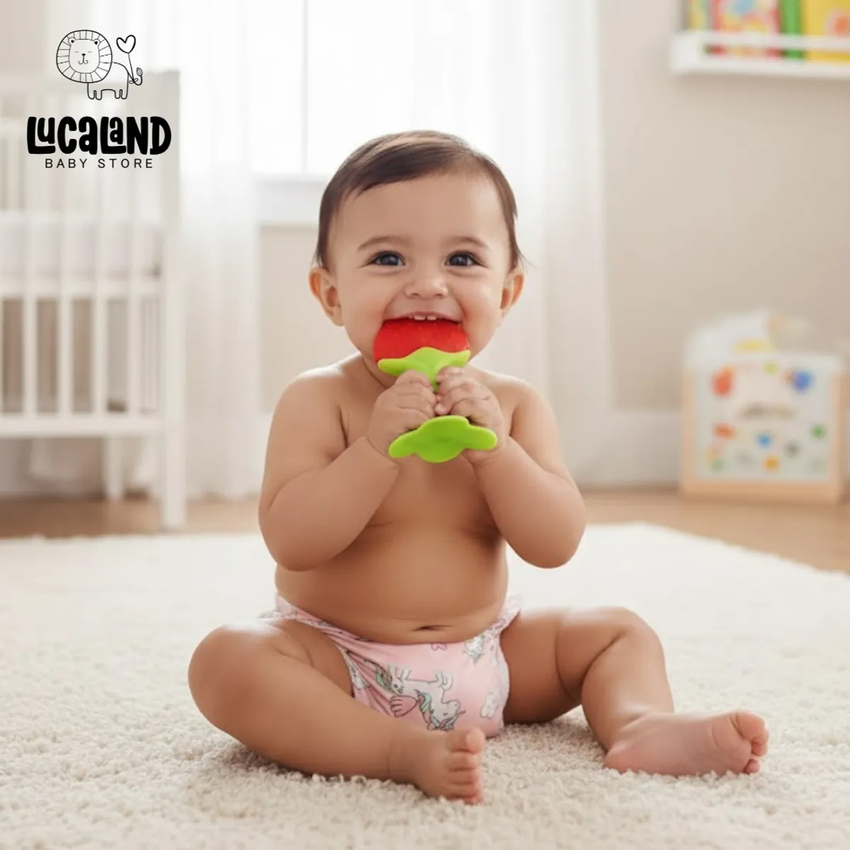 LUCALAND - Mordedor con forma de fresa