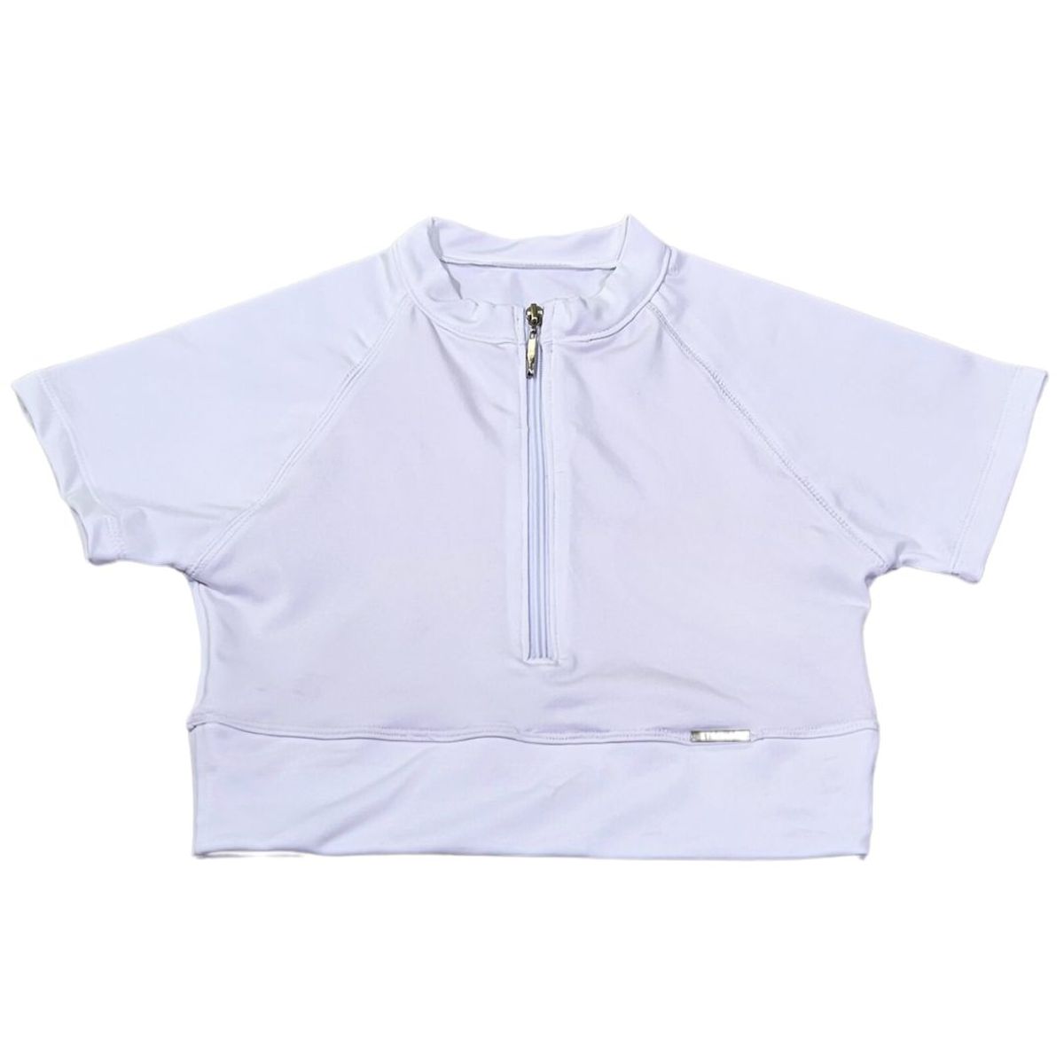 GENERICO - Top deportivo manga corta mujer - Crop top con cierre mujer - Ropa gym