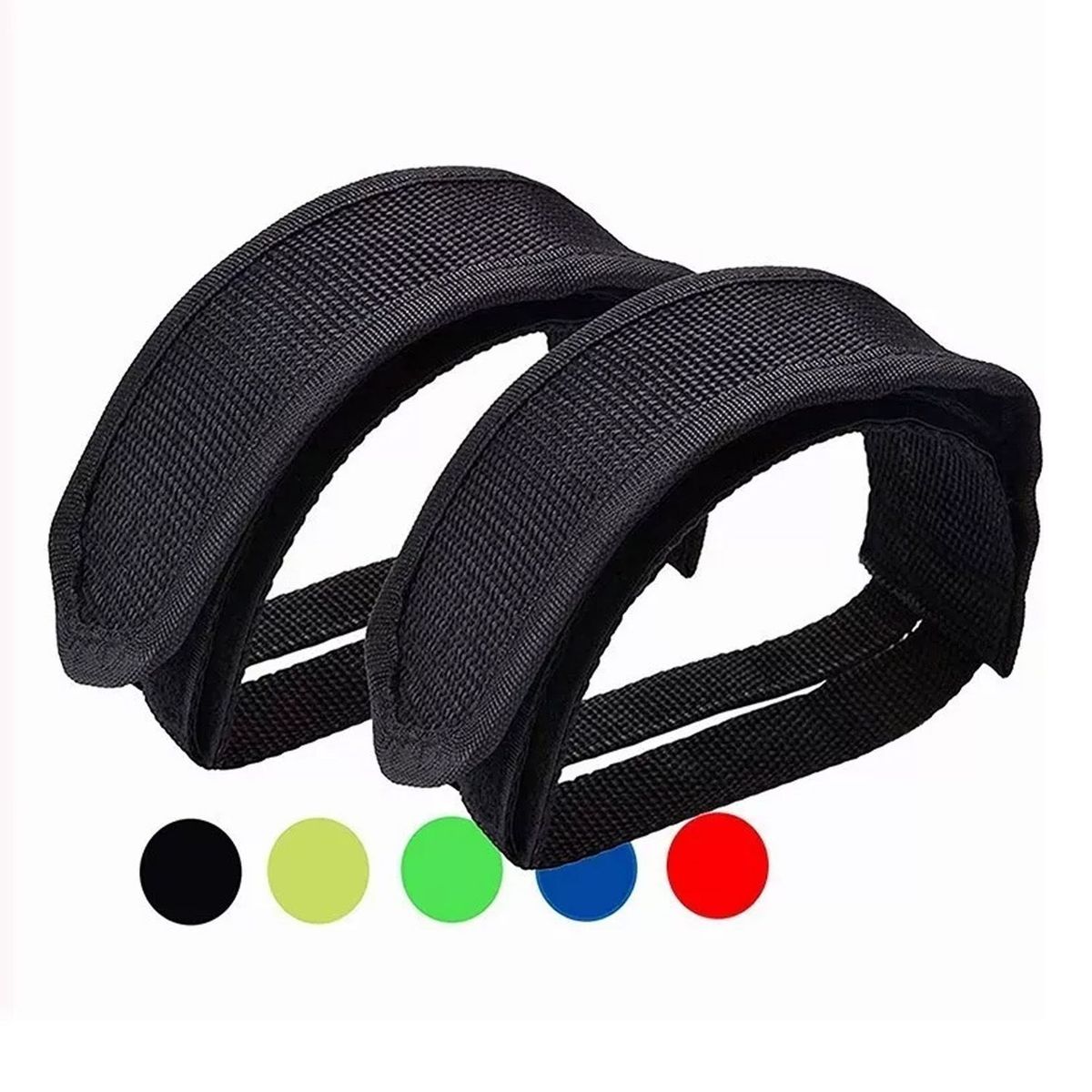 DENISASAA - 2 Strap Correas Para Pedal De Bicicleta Negros