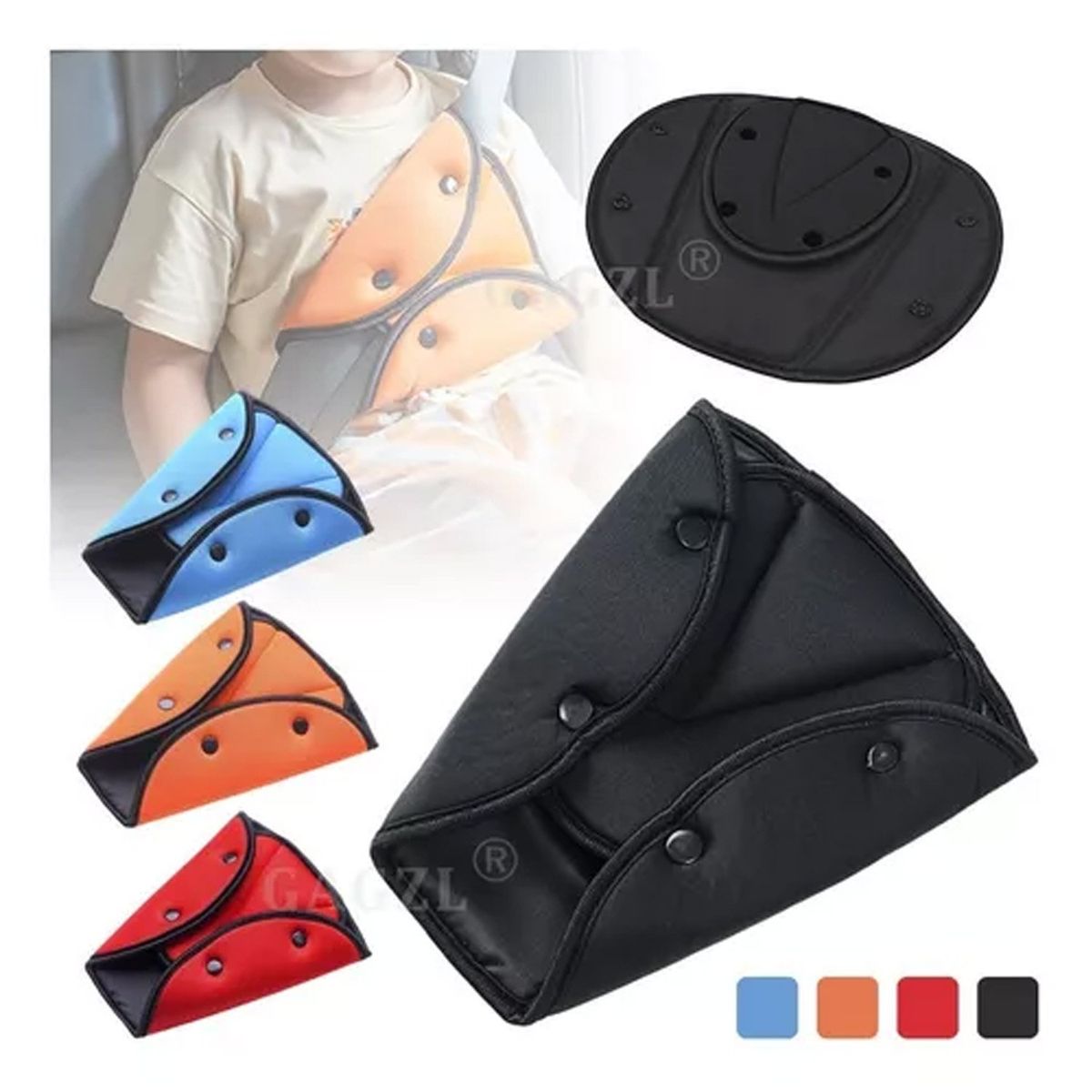 DENISASAA - Cojín Cubre Cinturón Lumbar Infantil - Azul