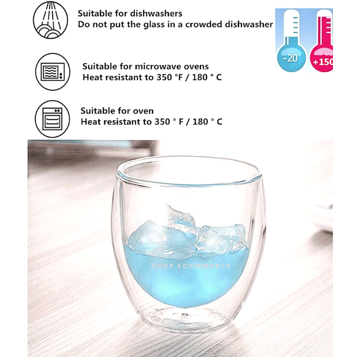 GENERICO - Vaso de doble fondo para Espresso 100 ml