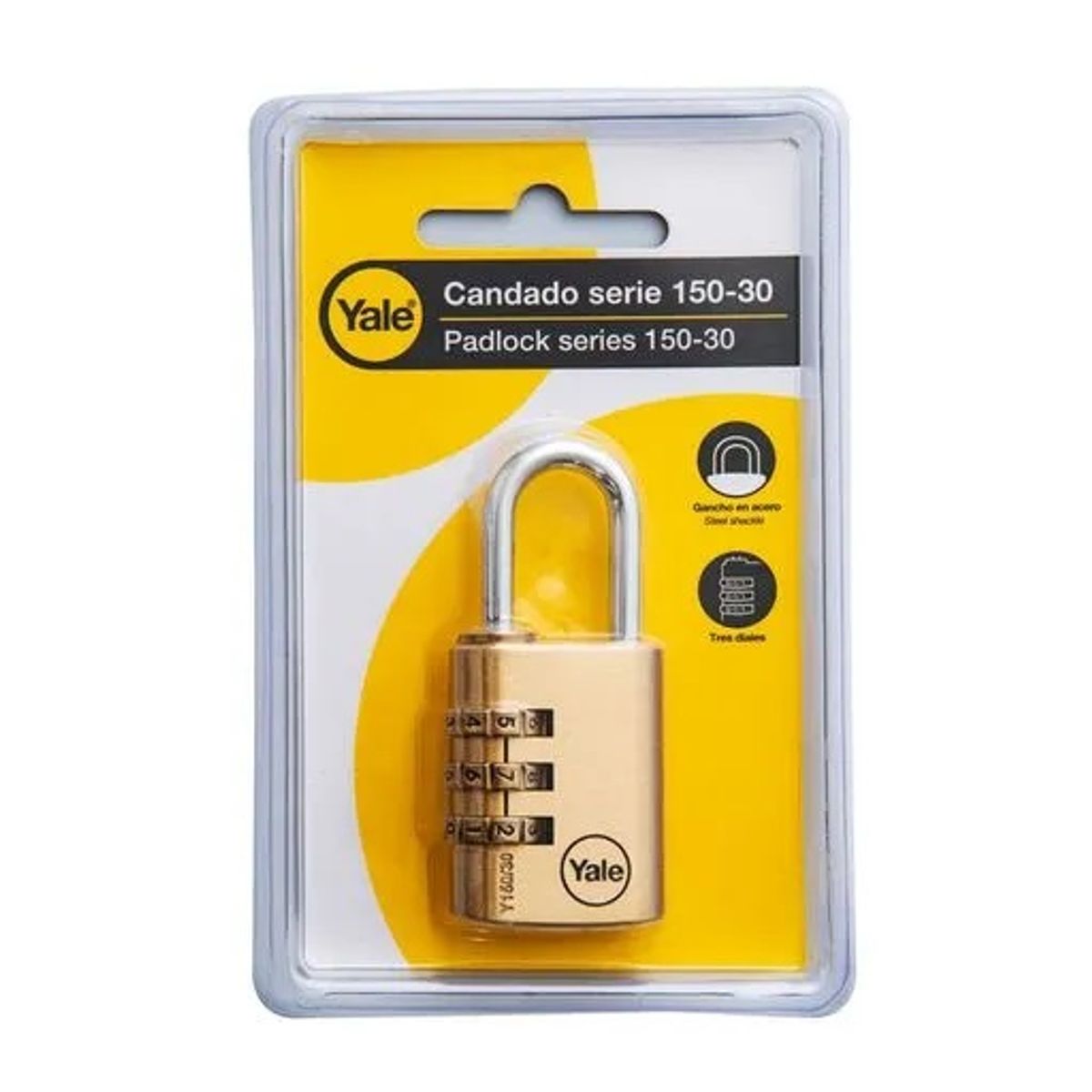 YALE - CANDADO CON CLAVE 30mm YALE
