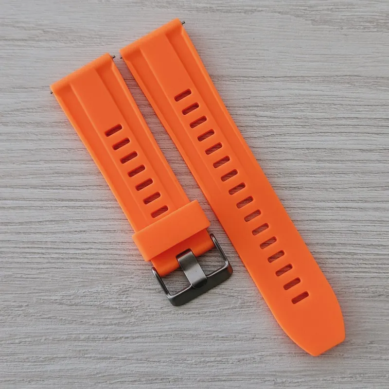 GENERICO - Correa Silicona 24mm para Reloj Universal - Naranja