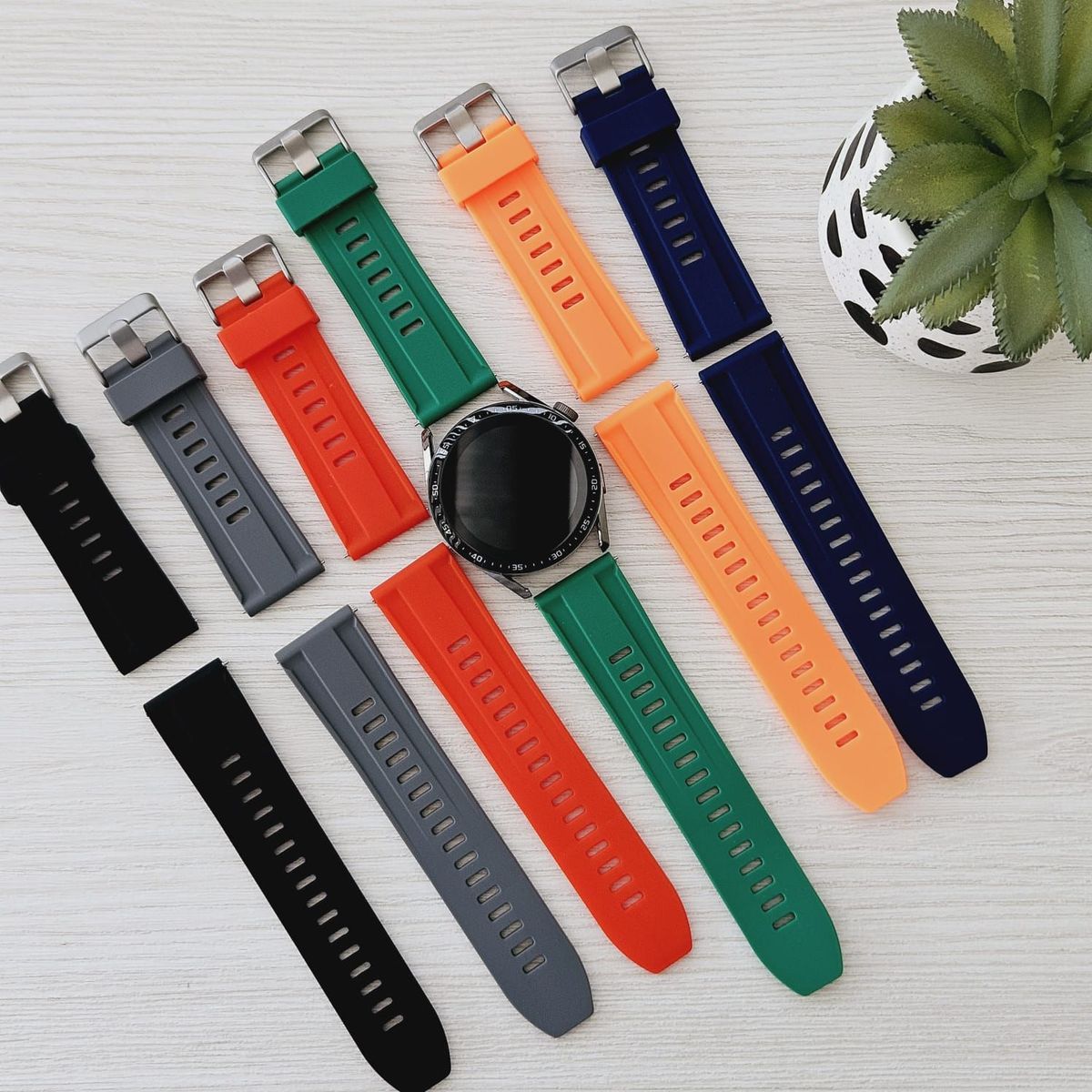 GENERICO - Correa Silicona 24mm para Reloj Universal - Azul