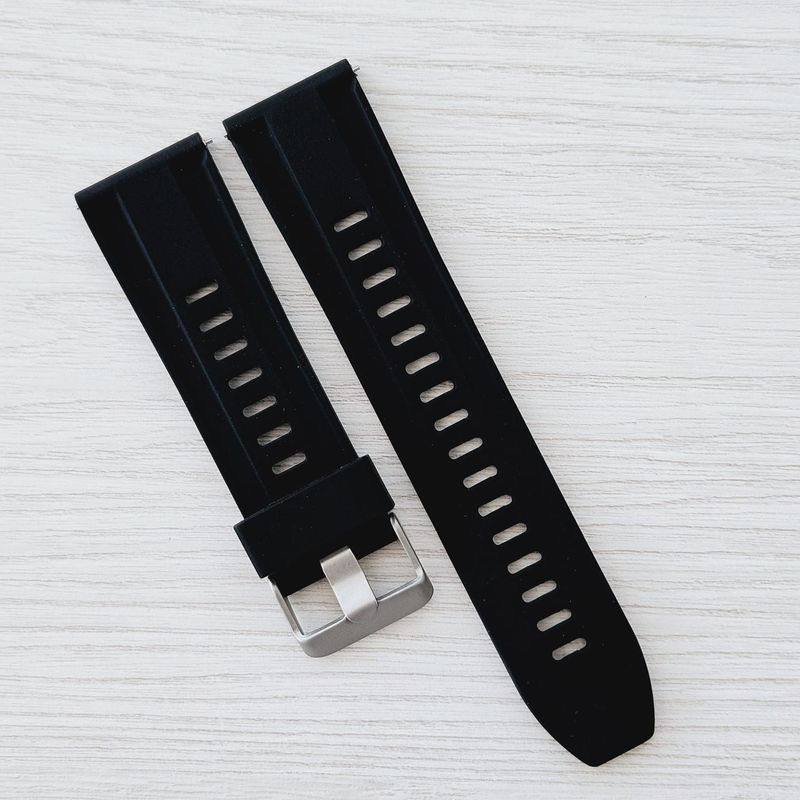 GENERICO - Correa Silicona 24mm para Reloj Universal - Negro