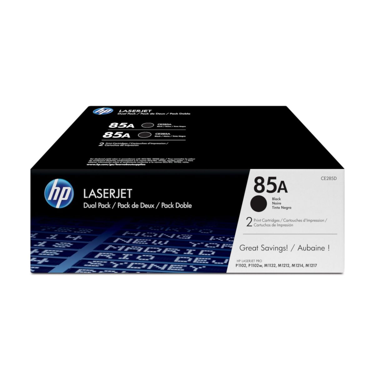 HP - Pack dos Toner HP 85A Negro LaserJet Original CE285AD