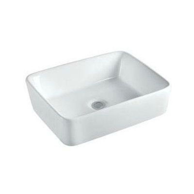 GENERICO - LAVABO BOWL BLANCO DE LOZA MARA 48X38CM