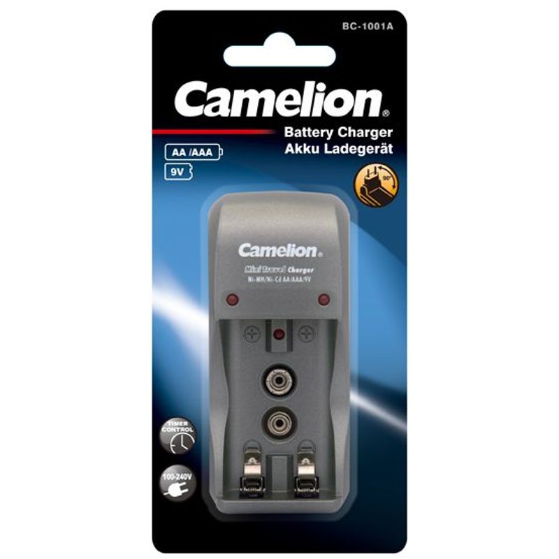 CAMELION - CAMELION CARGADOR DE 2 PILAS AA/AAA Y 9V