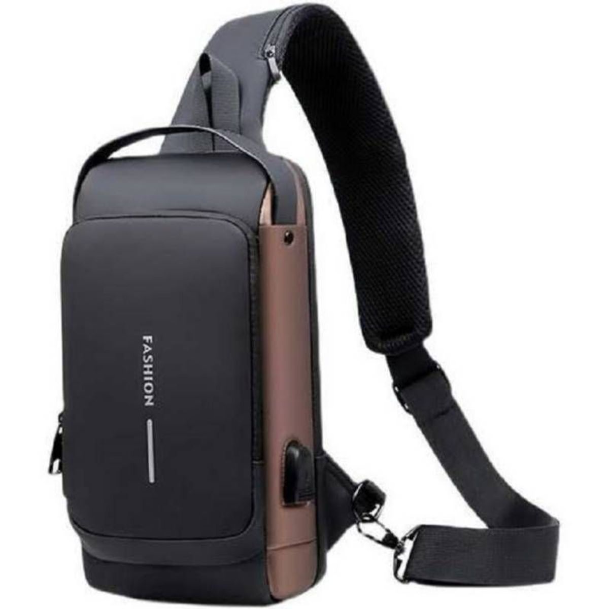 GENERICO - MORRAL ELEGANTE ANTIROBO CON CLAVE CON USB PARA CARGAR CELULAR