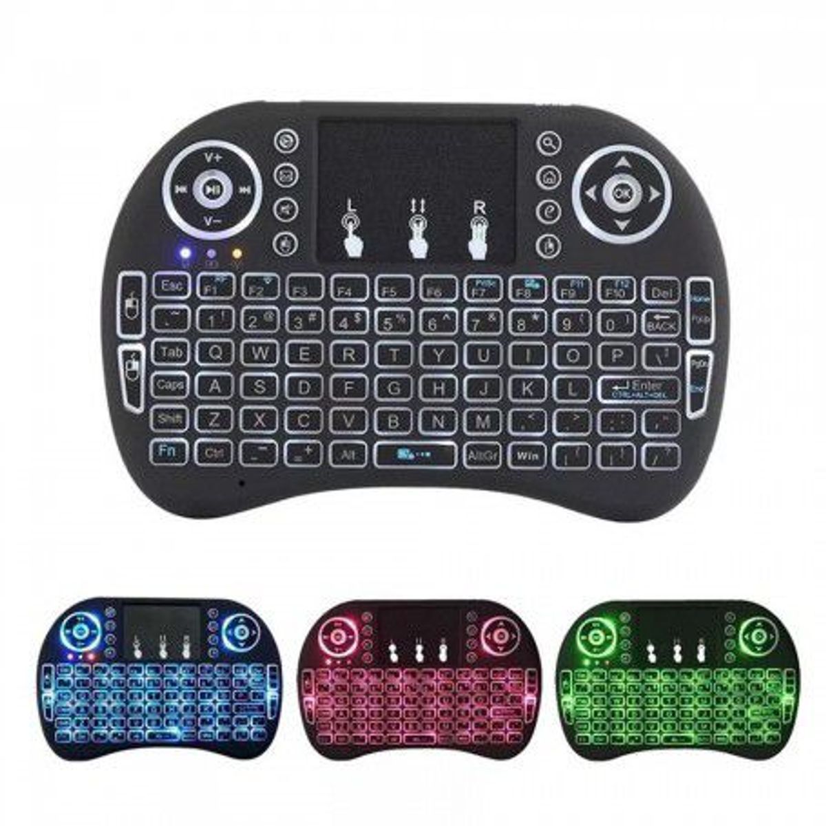 OEM - Teclado Inalámbrico RGB Touchpad Keyboard Para Smart TV