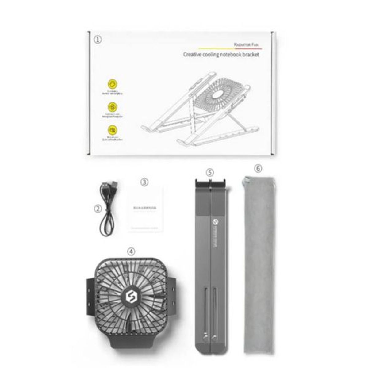 XO SIMPLE IS BEAUTY - Soporte Cooler Metálico KR-LP926 Para Laptop - Plomo