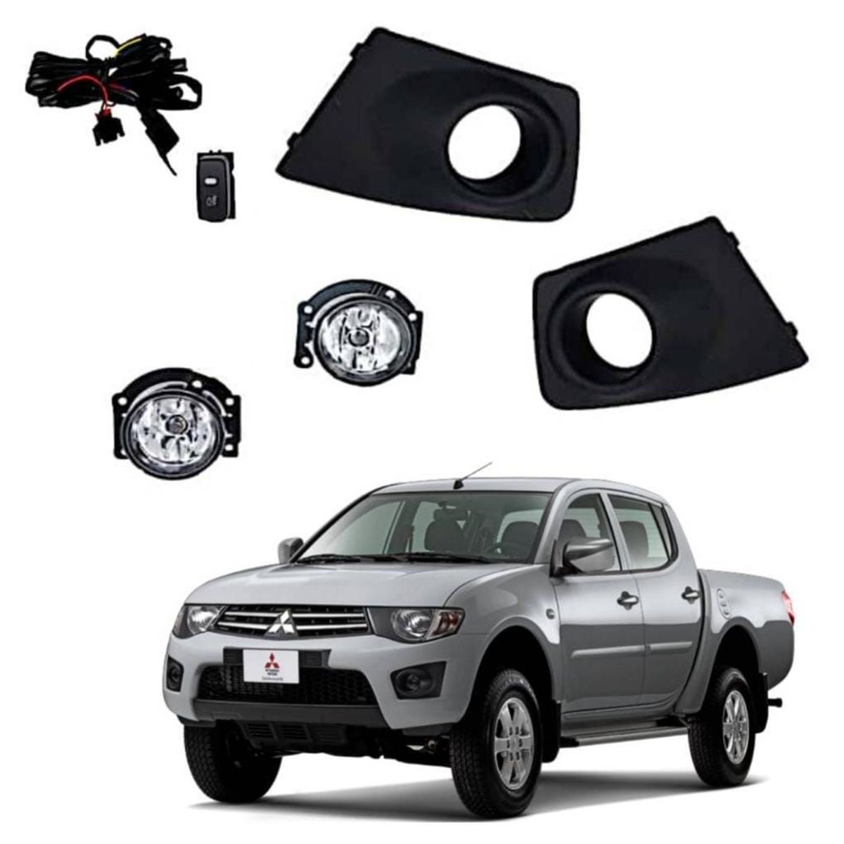 GENERICO - FAROS NEBLINEROS MITSUBISHI TRITON  L200 2009 2010 2012 2014