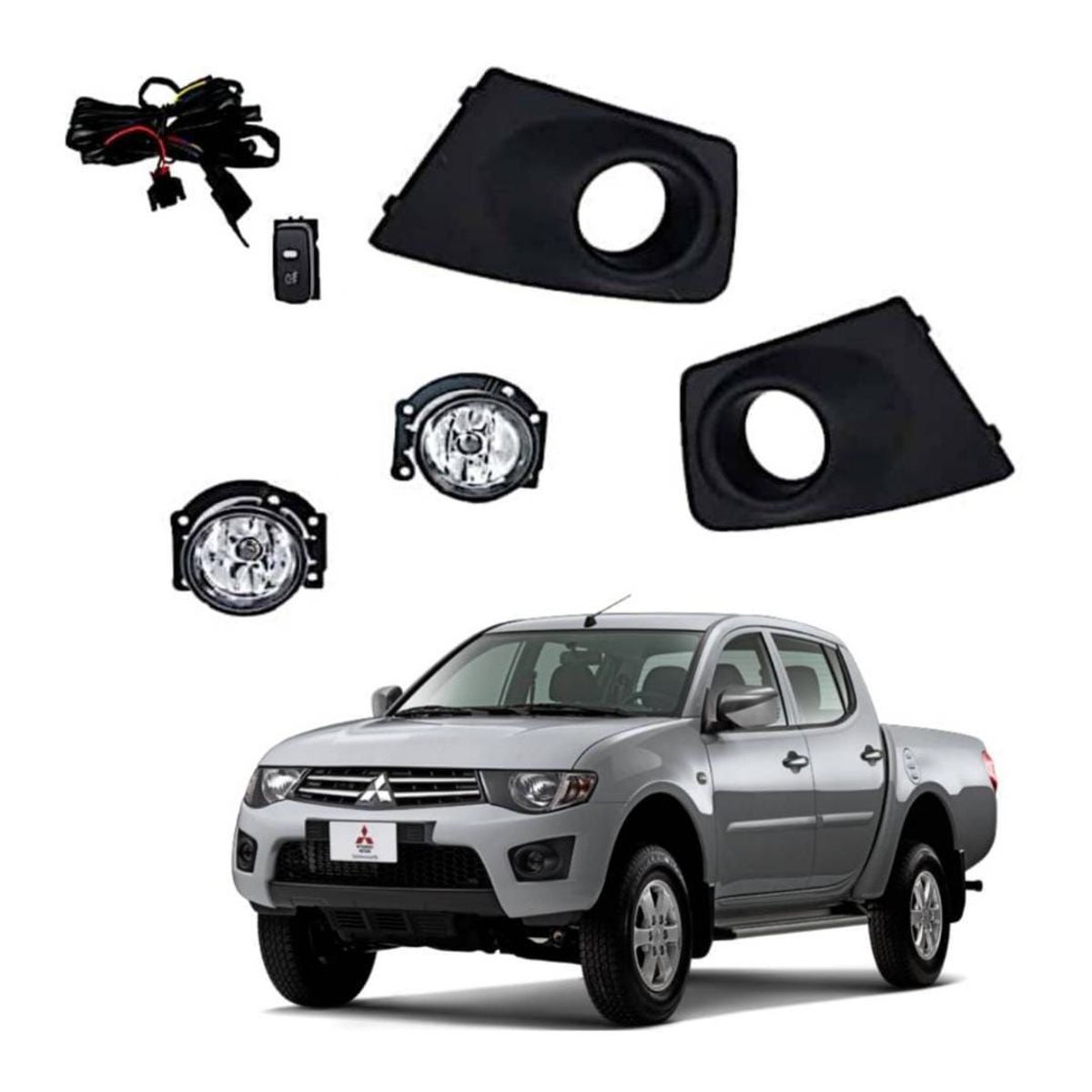 GENERICO - FAROS NEBLINEROS MITSUBISHI TRITON  L200 2009 2010 2012 2014