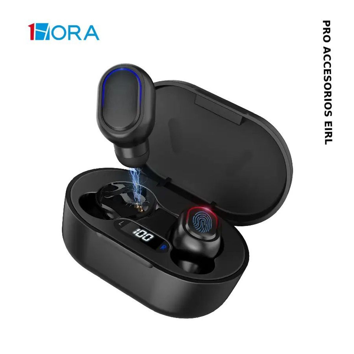 GENERICO - 1 HORA AUT114 AUDIFONOS INALAMBRICOS TWS CON INDICADOR LED