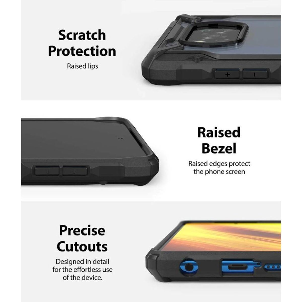 RINGKE - CASE RINGKE FUSION X PARA XIAOMI POCO X3  PRO  NFC