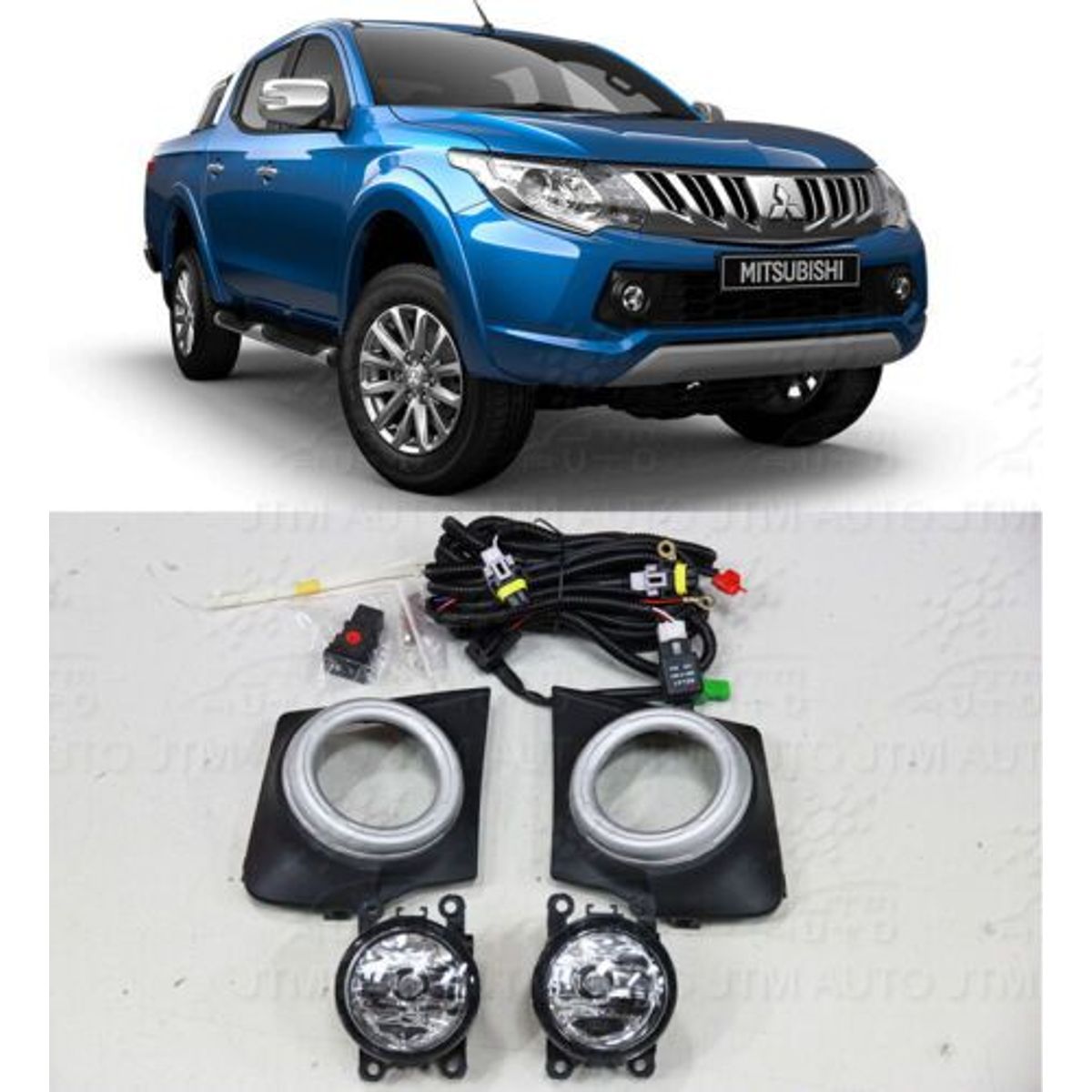 GENERICO - FAROS NEBLINEROS MITSUBISHI TRITON  L200 2015 2016 2017 2018