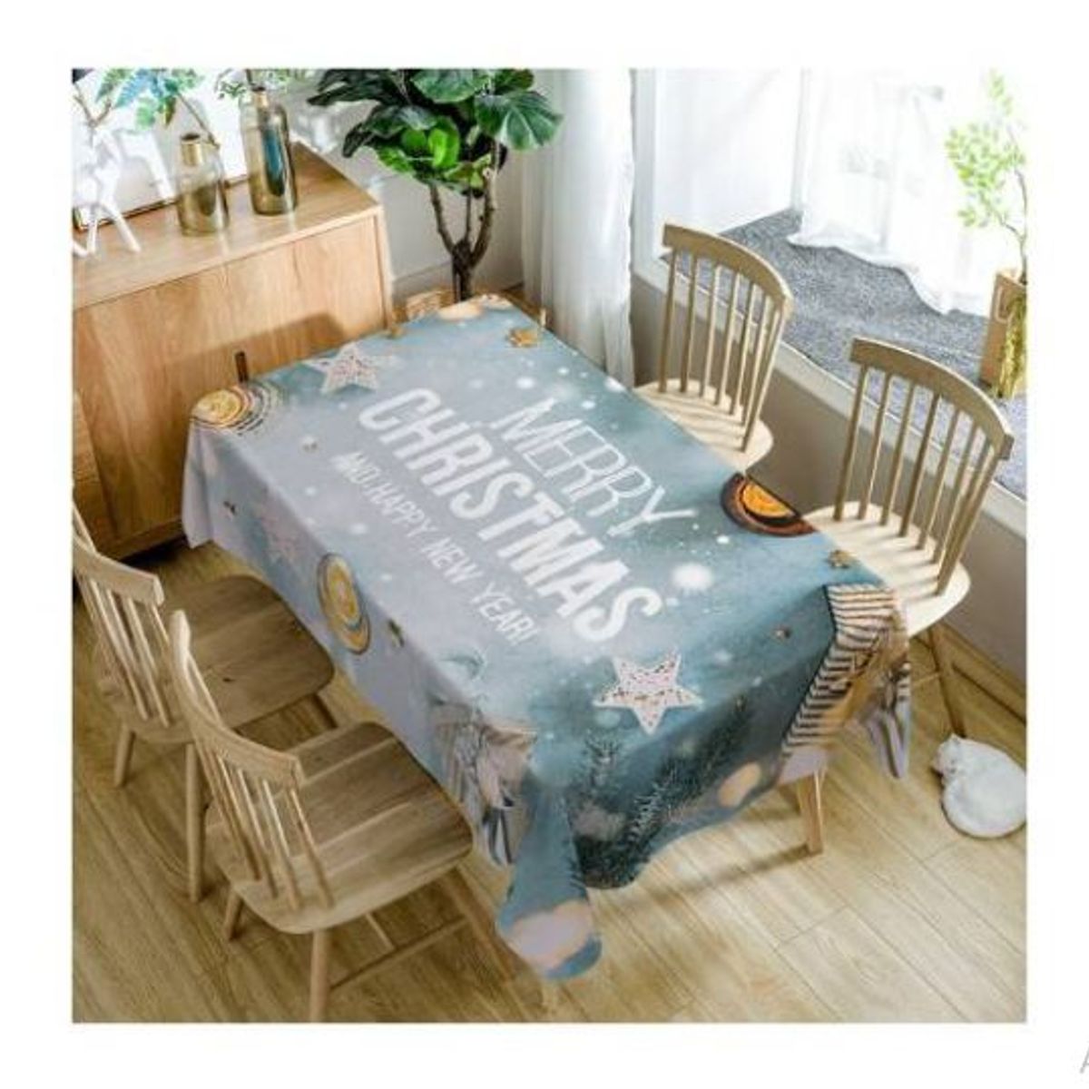 GENERICO - Mantel Navideño Rectangular 152cm x 250cm