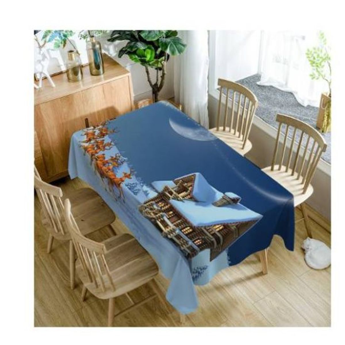 GENERICO - Mantel Navideño Rectangular 152cm x 250cm