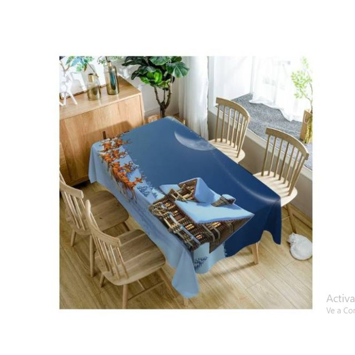 GENERICO - Mantel Navideño Rectangular 152cm x 250cm