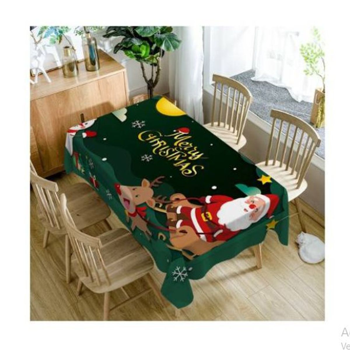 GENERICO - Mantel Navideño Rectangular 152cm x 250cm