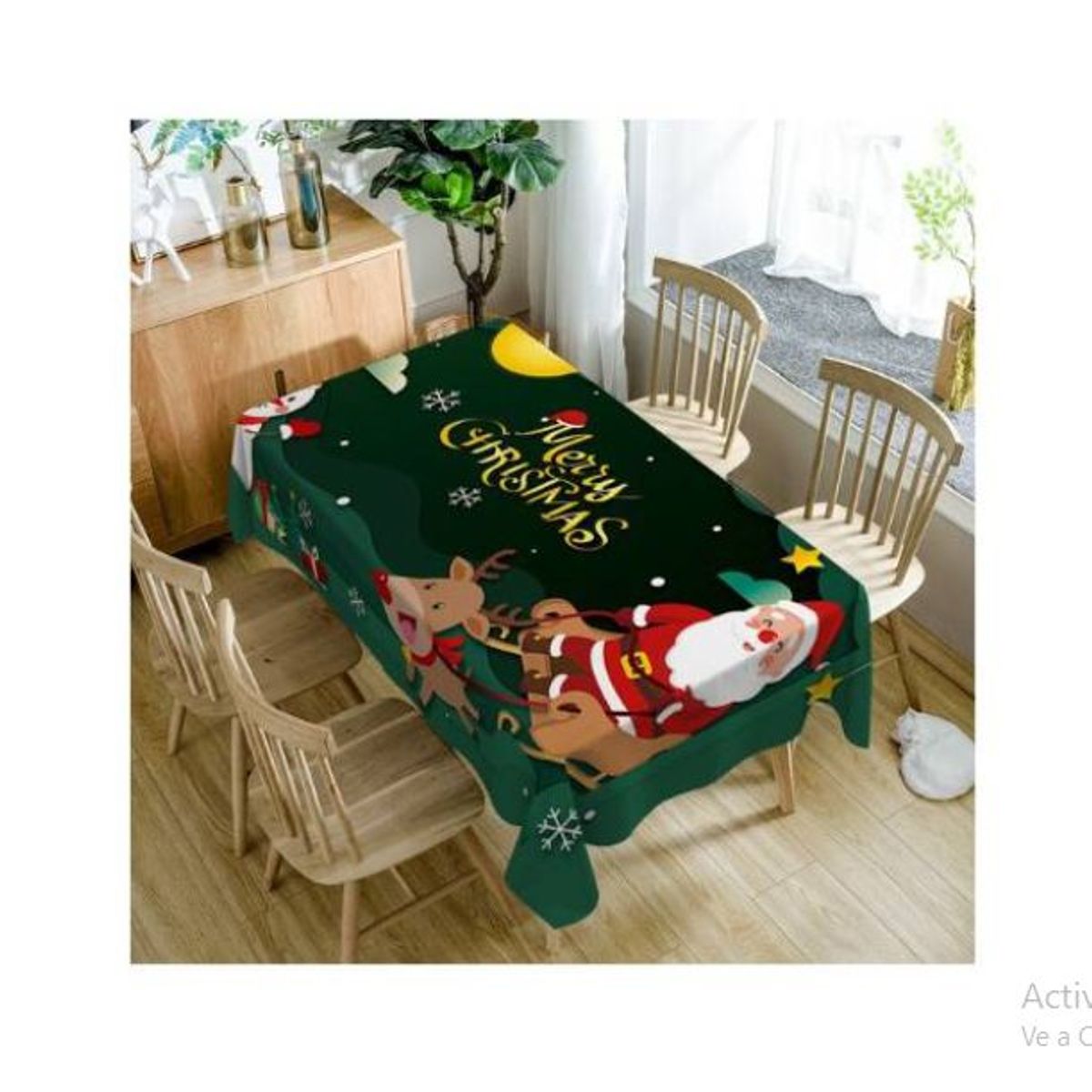 GENERICO - Mantel Navideño Rectangular 152cm x 250cm