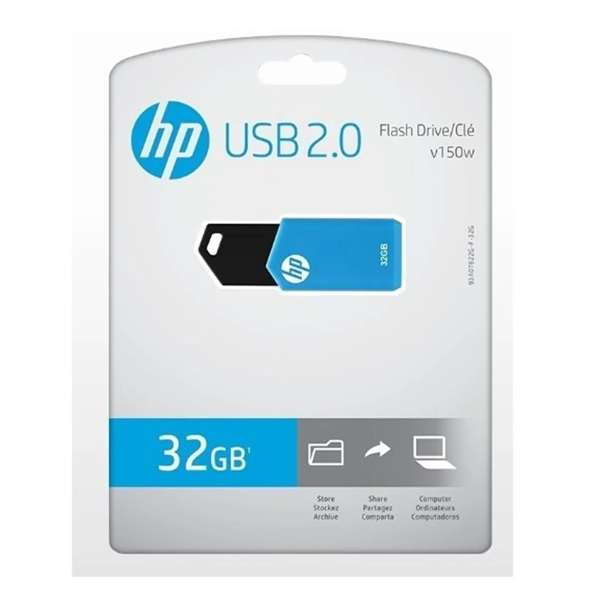 HP - Memoria USB 32GB HP Flash Drive V150W NEGRO AZUL