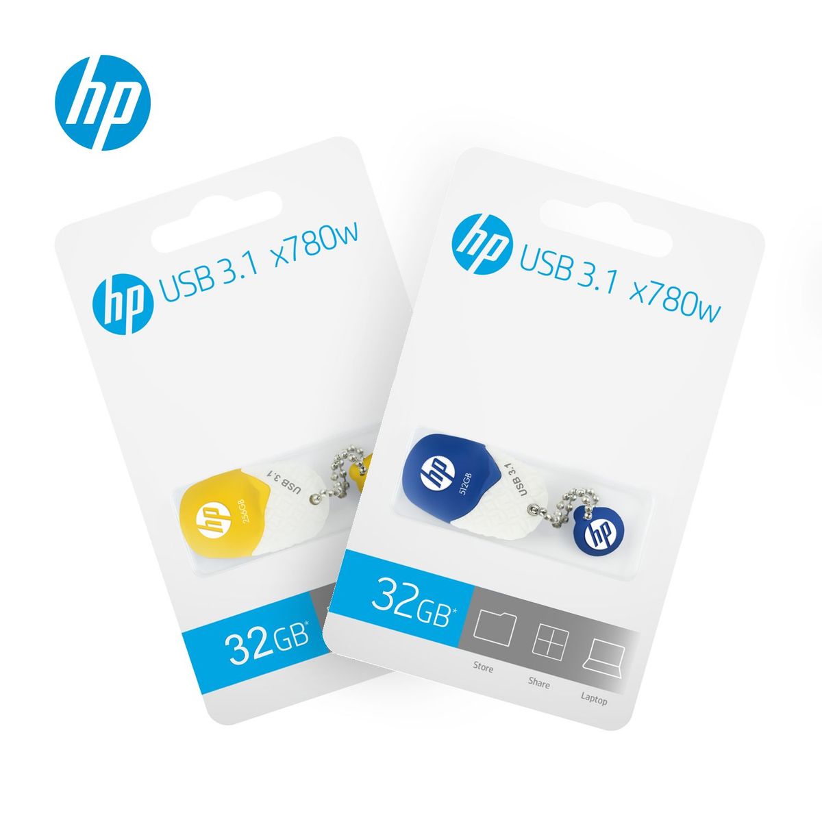 HP - Memoria USB HP 32GB X780W Azul