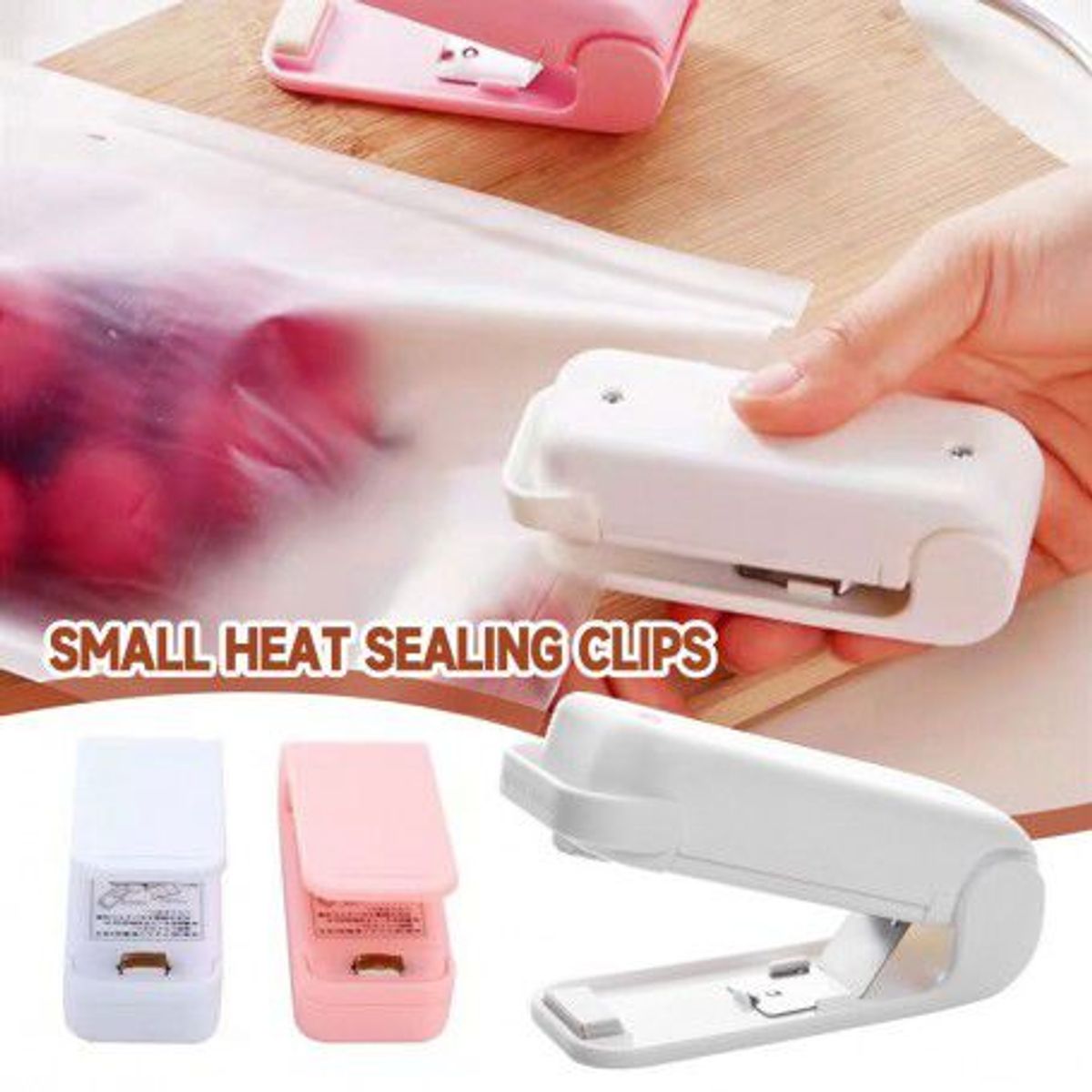 OEM - Pack 2 Mini Sellador de Bolsas Portátil Ideal para plástico PE PP PVC