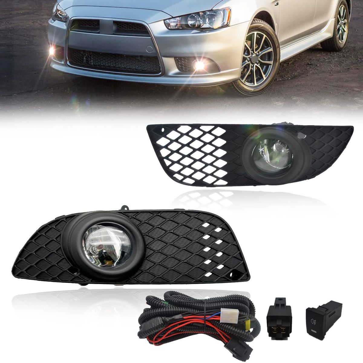 GENERICO - FAROS NEBLINEROS MITSUBISHI LANCER 2008 2009 2010 2013 2015