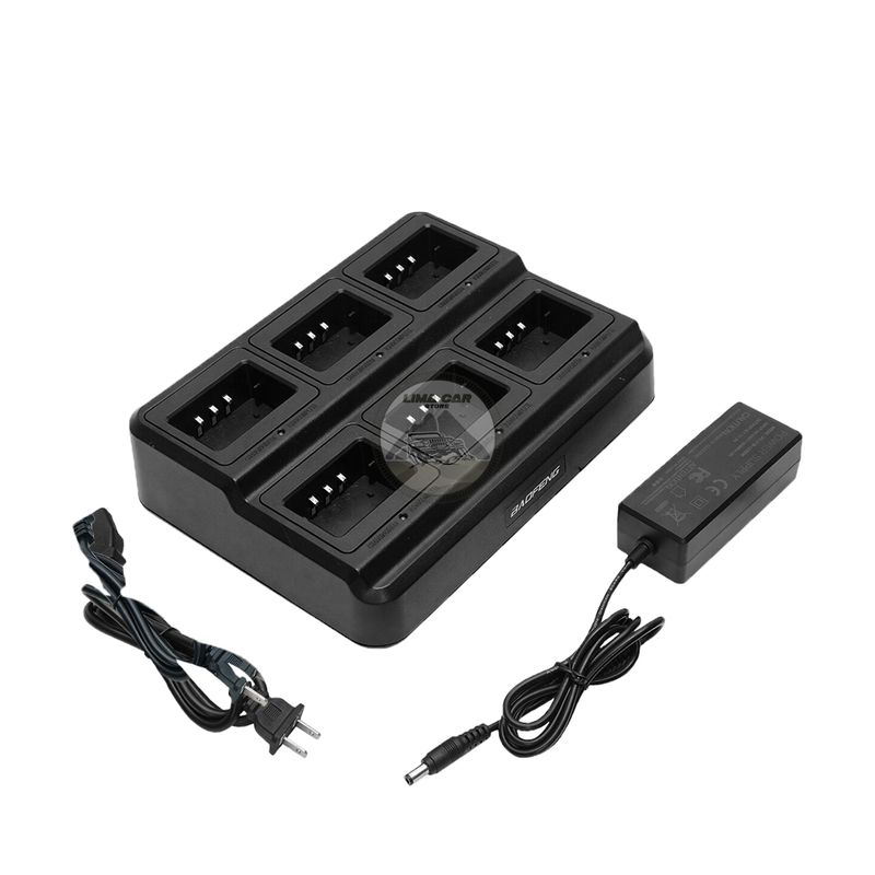 BAOFENG - Cargador Múltiple De Batería Para 6 Radios Baofeng Uv5r