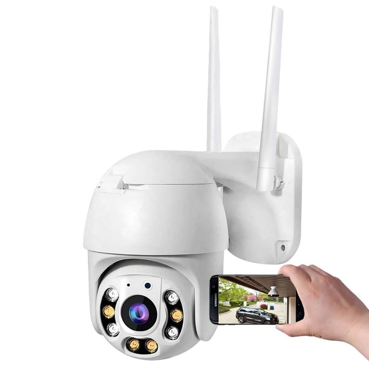 Camara de Seguridad Wifi Full HD para Exterior con Alarma y Sensor Movimiento A6, marca GENERICO - Foto Principal