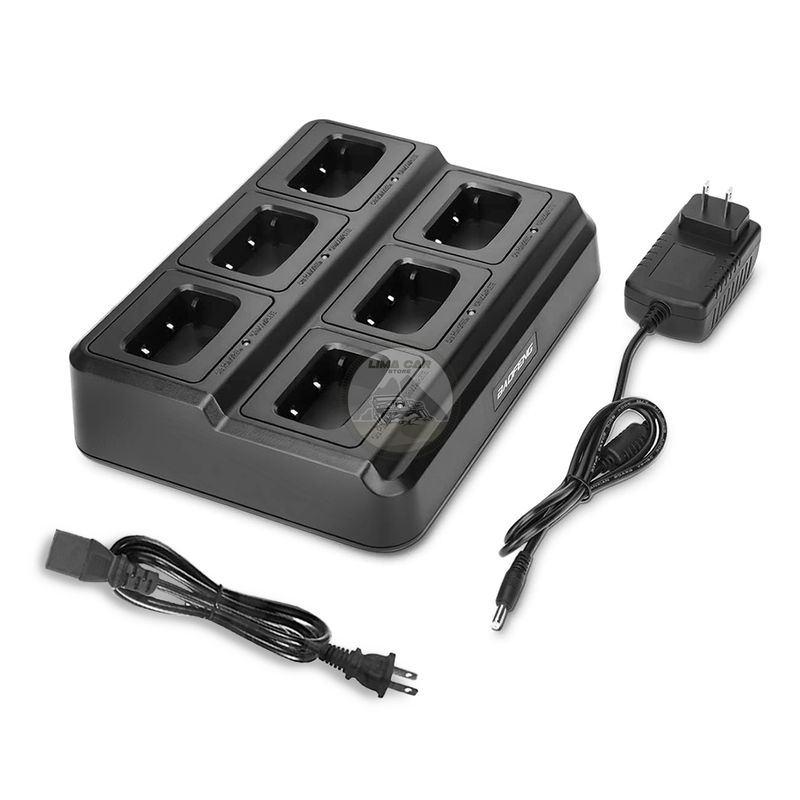 BAOFENG - Cargador Múltiple De Batería 6 Radios Walkie Baofeng Bf888s