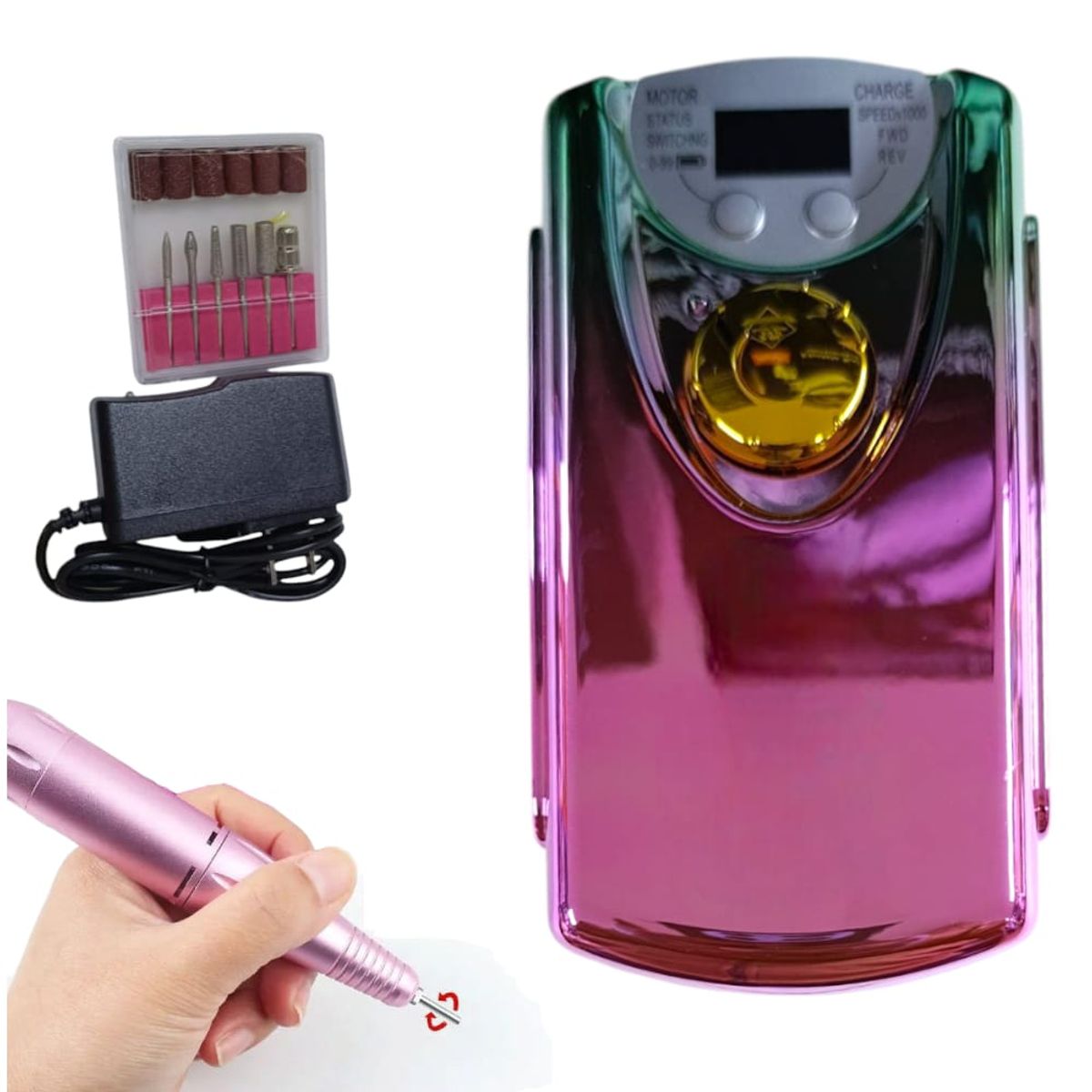 OEM - Drill Pulidor de Uñas para Manicura Pedicura Recargable