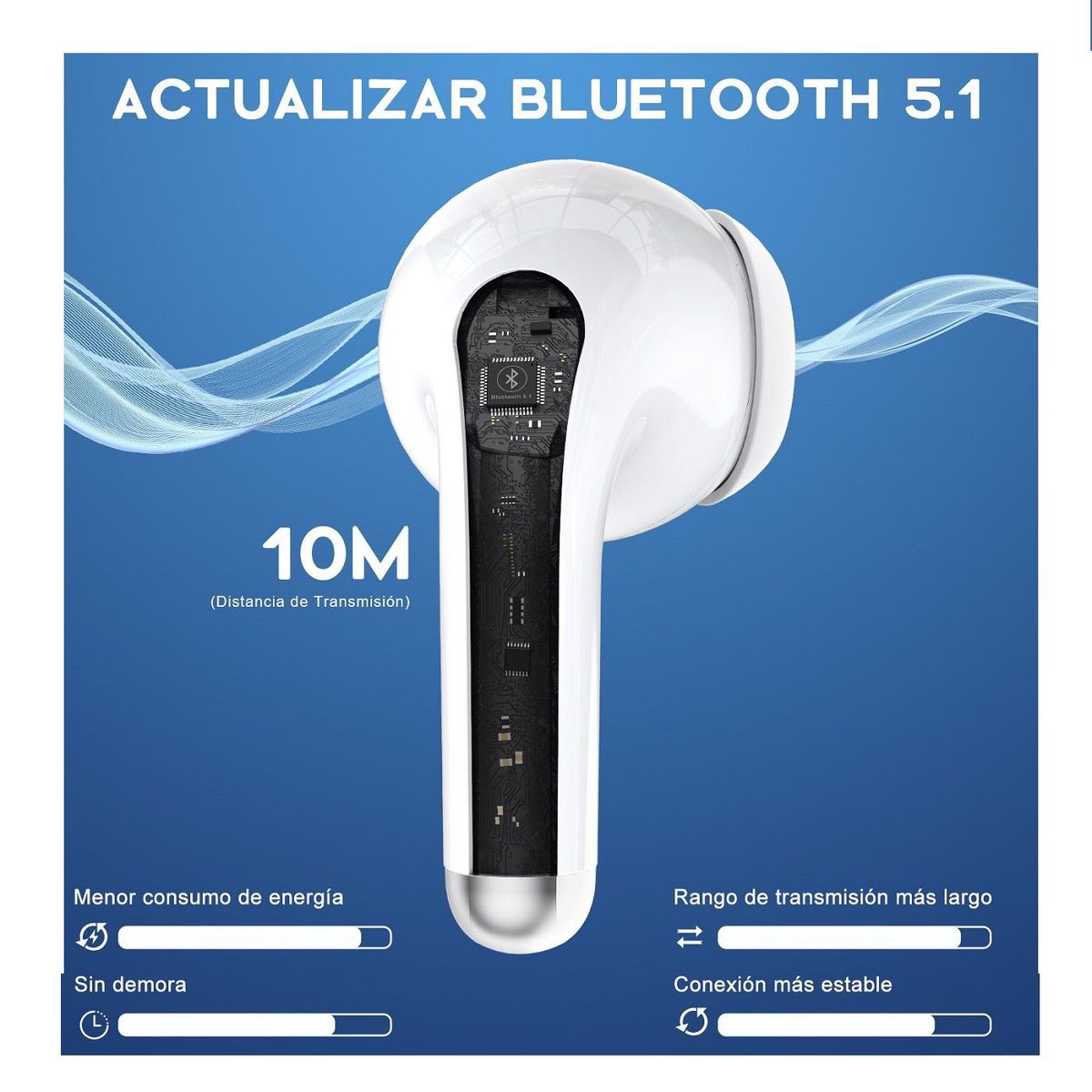 GENERICO - 1HORA AUT203 AUDIFONOS INALAMBRICOS TWS