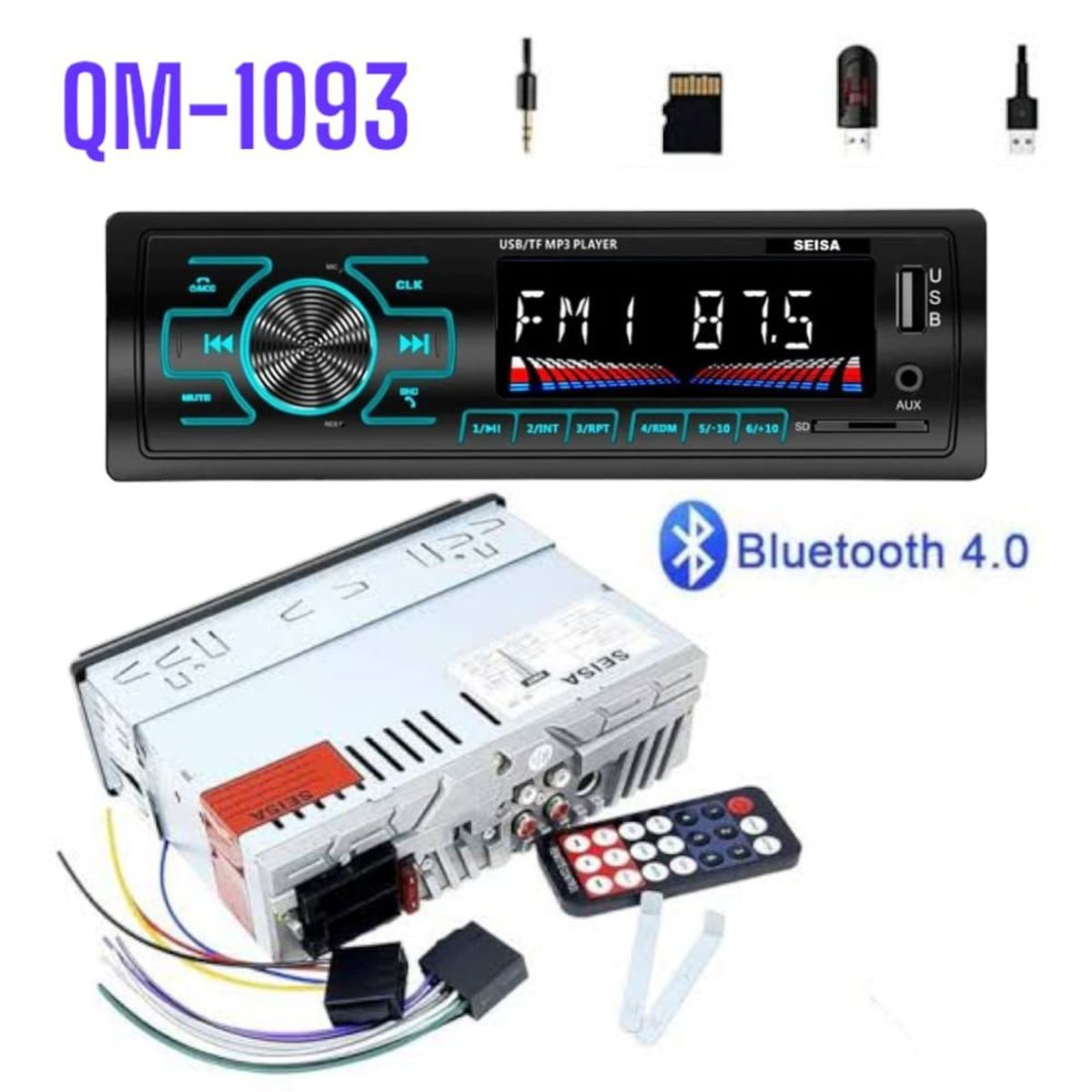 OEM - Stereo Autoradio Autos con Pantalla Digital LCD Bluetooth