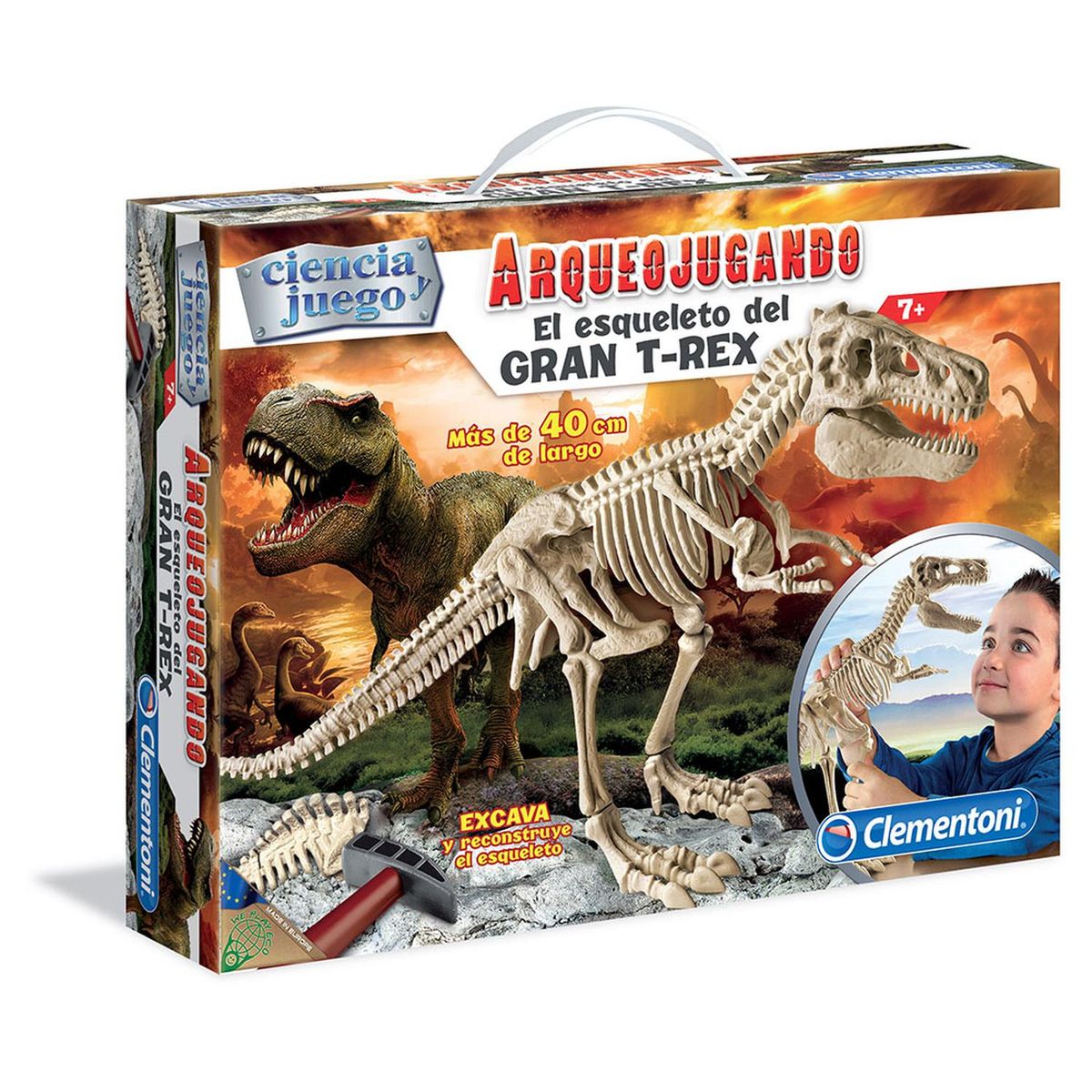 CLEMENTONI - ARQUEOJUGANDO EL ESQUELETO DEL GRAN T-REX
